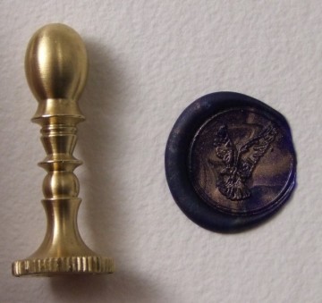 1120946 zegel messing adelaar