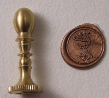 1120948 zegel messing wind