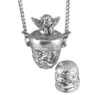 Cherub thimble case pendant 0