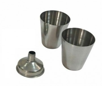 Funnel and shotglasses 0
