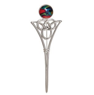 Hesathergems broche celtic pin