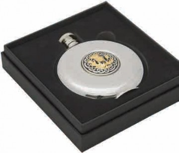 Hipflask rond in doos