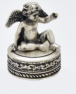 Inktpot deksel cupido