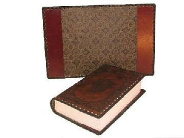 Lederkaft bruin fleur de lys2