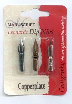 Leonardt dip nibs copperplate