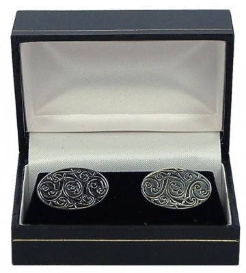 Manchetknopen celtic knot ovaal swirl 3823