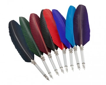 Piu36 klein schrijfset fleur de lys assorti