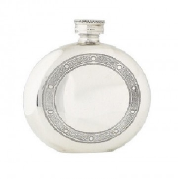 Round flask 6oz celtic frame fl33