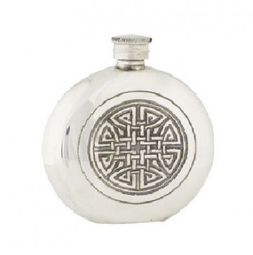 Round flask 6oz celtic knot fl34
