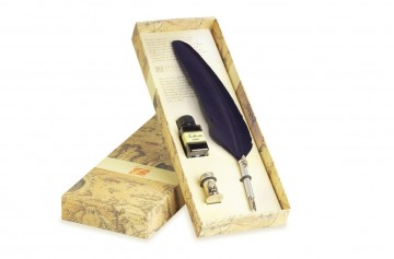 Schrijfset piu36 donkerblauw