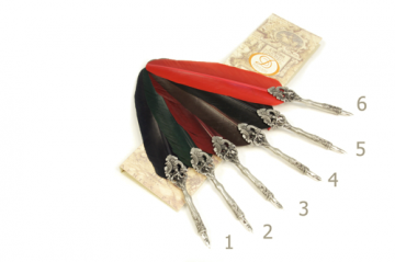 Schrijfveren bewerkt engel