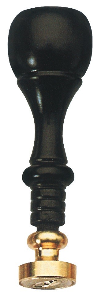 Zegel messing en hout