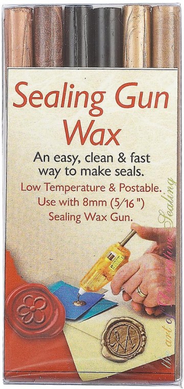 Zegelwas sealingwaxgun brons zwart goud